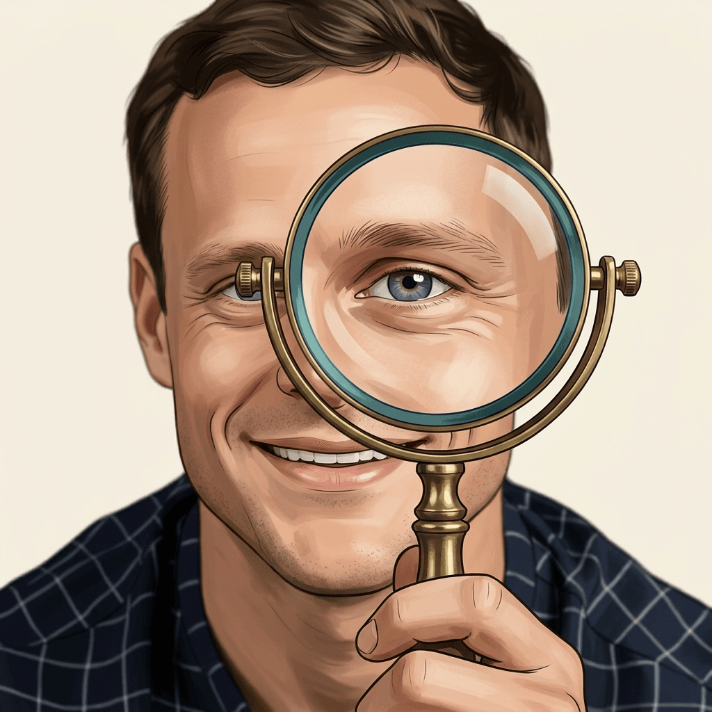 Detective Portrait — Editorial Illustration